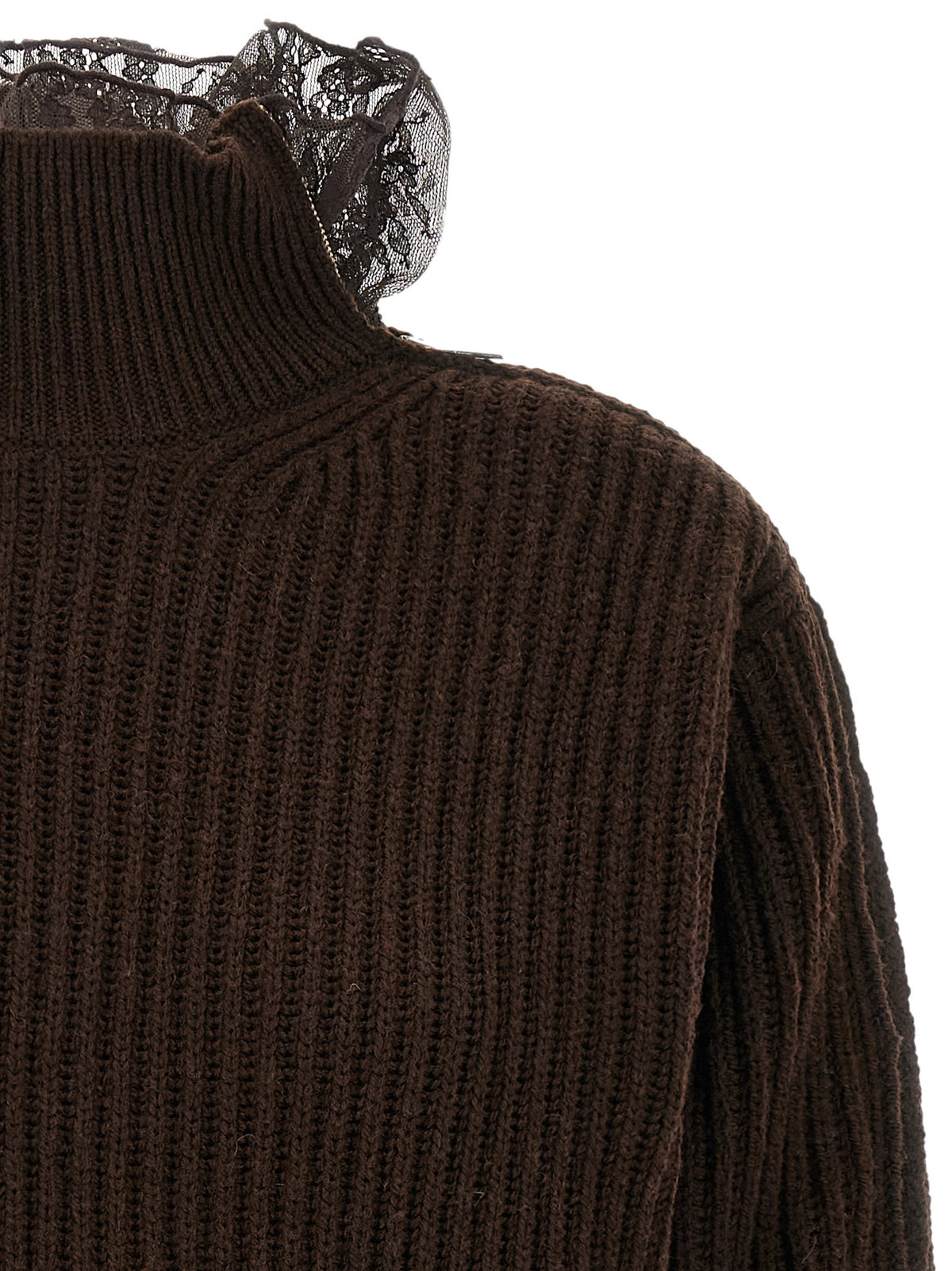 Giuseppe Di Morabito Ribbed Lace Sweater