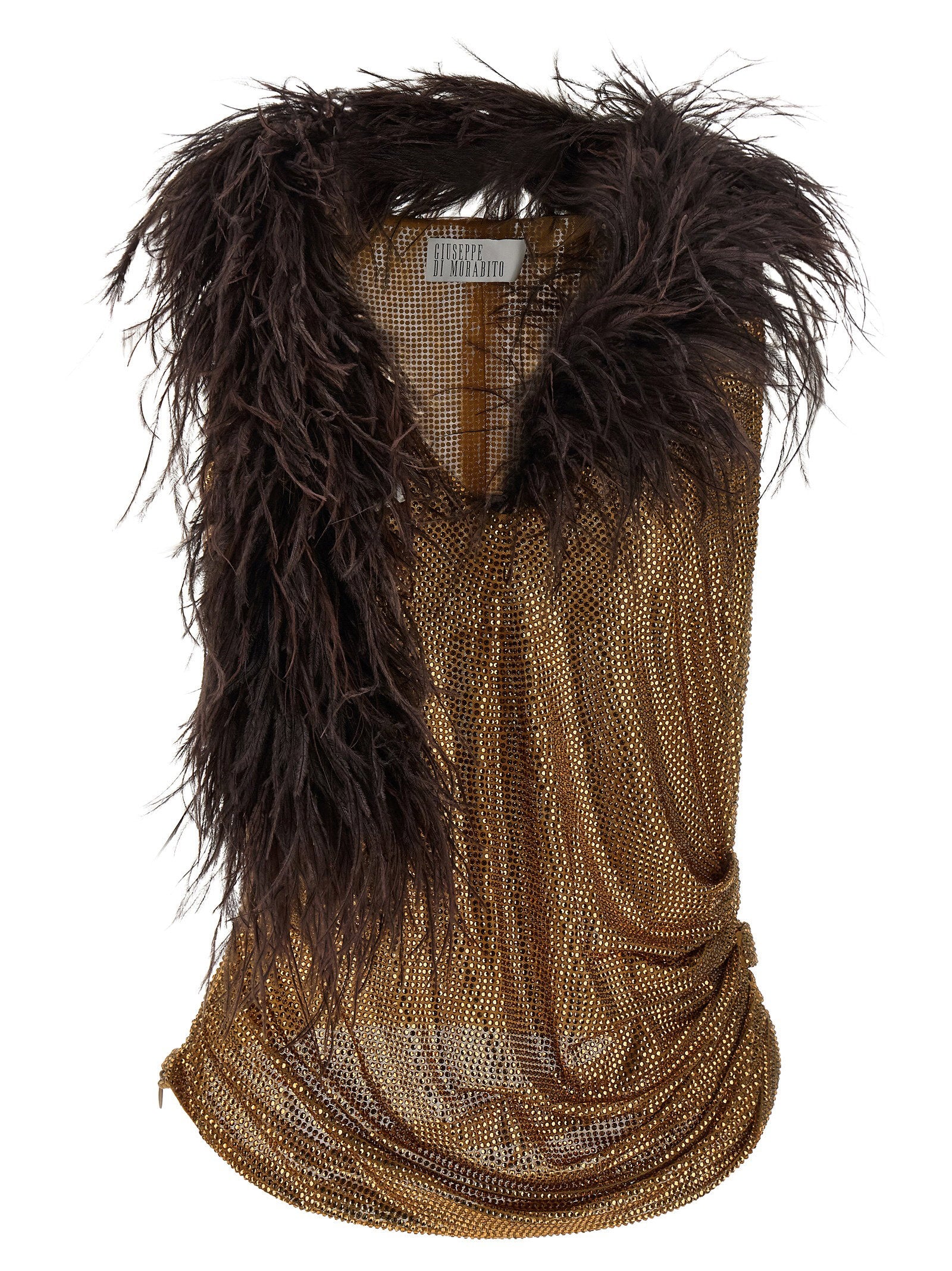 Giuseppe Di Morabito Mesh And Feather Top