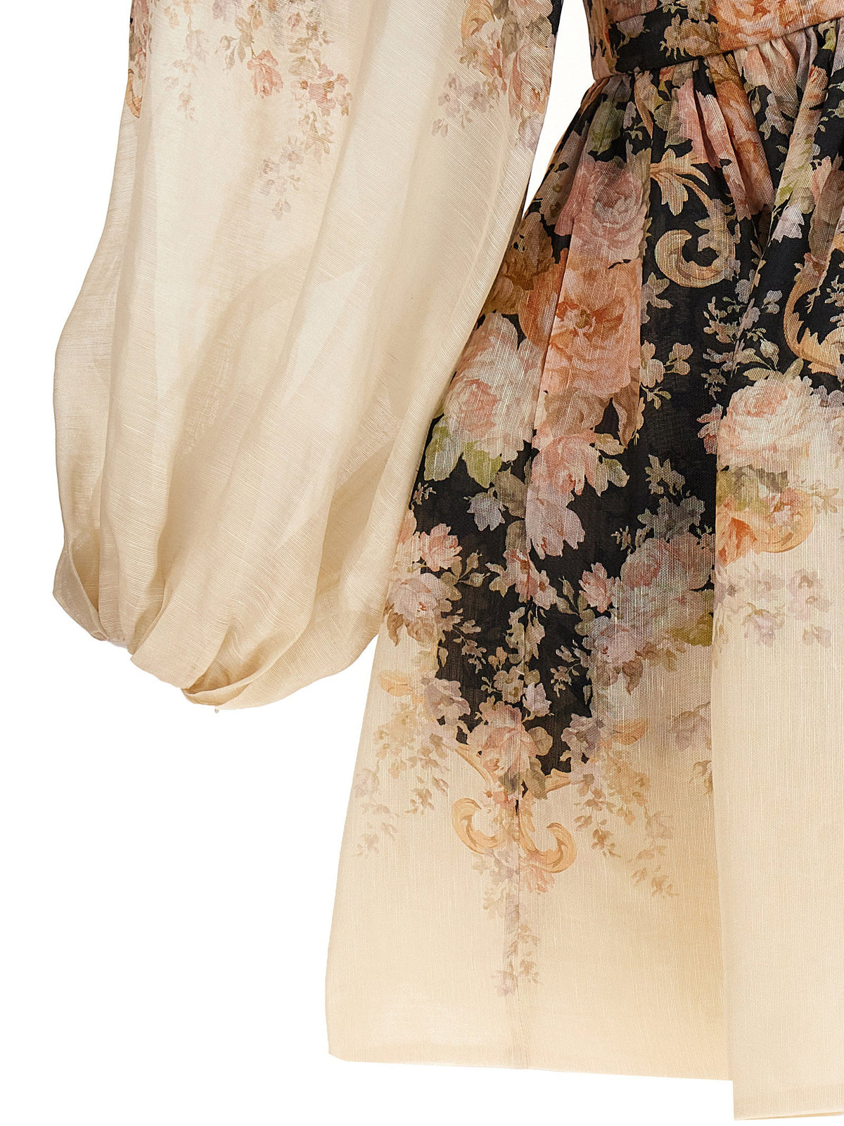 Zimmermann Illustration Draped Mini Dress
