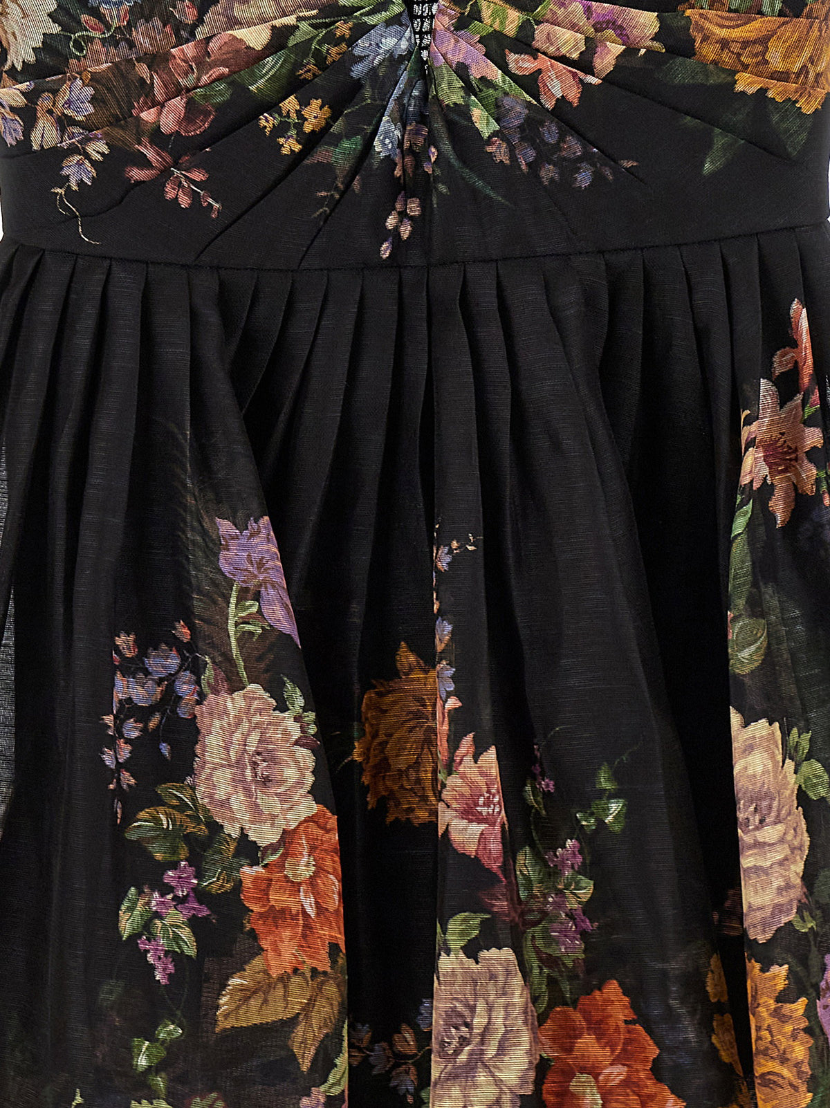 Zimmermann Pavilion V Neck Mini Dress