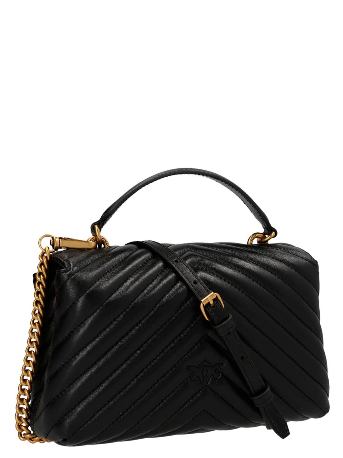 Pinko Hand Bag Big Lady Love Bag Puff Chevron