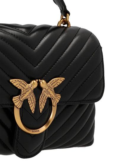 Pinko Hand Bag Big Lady Love Bag Puff Chevron