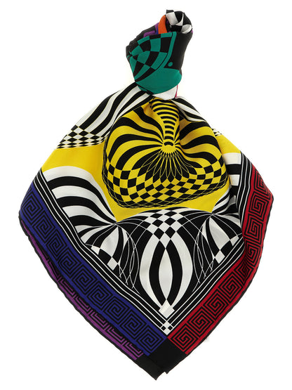 Versace Theatre Print Silk Scarf