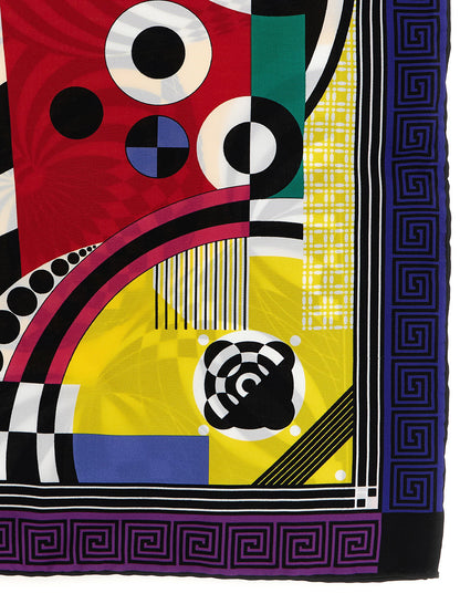 Versace Theatre Print Silk Scarf