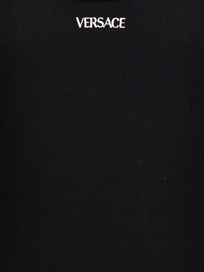 Versace Logo Embroidery Tank Top