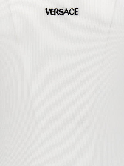 Versace Logo Embroidery Tank Top