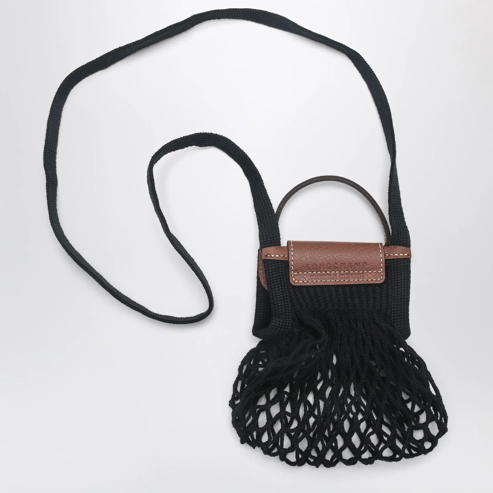 Longchamp Black Le Pliage Filet XS bag