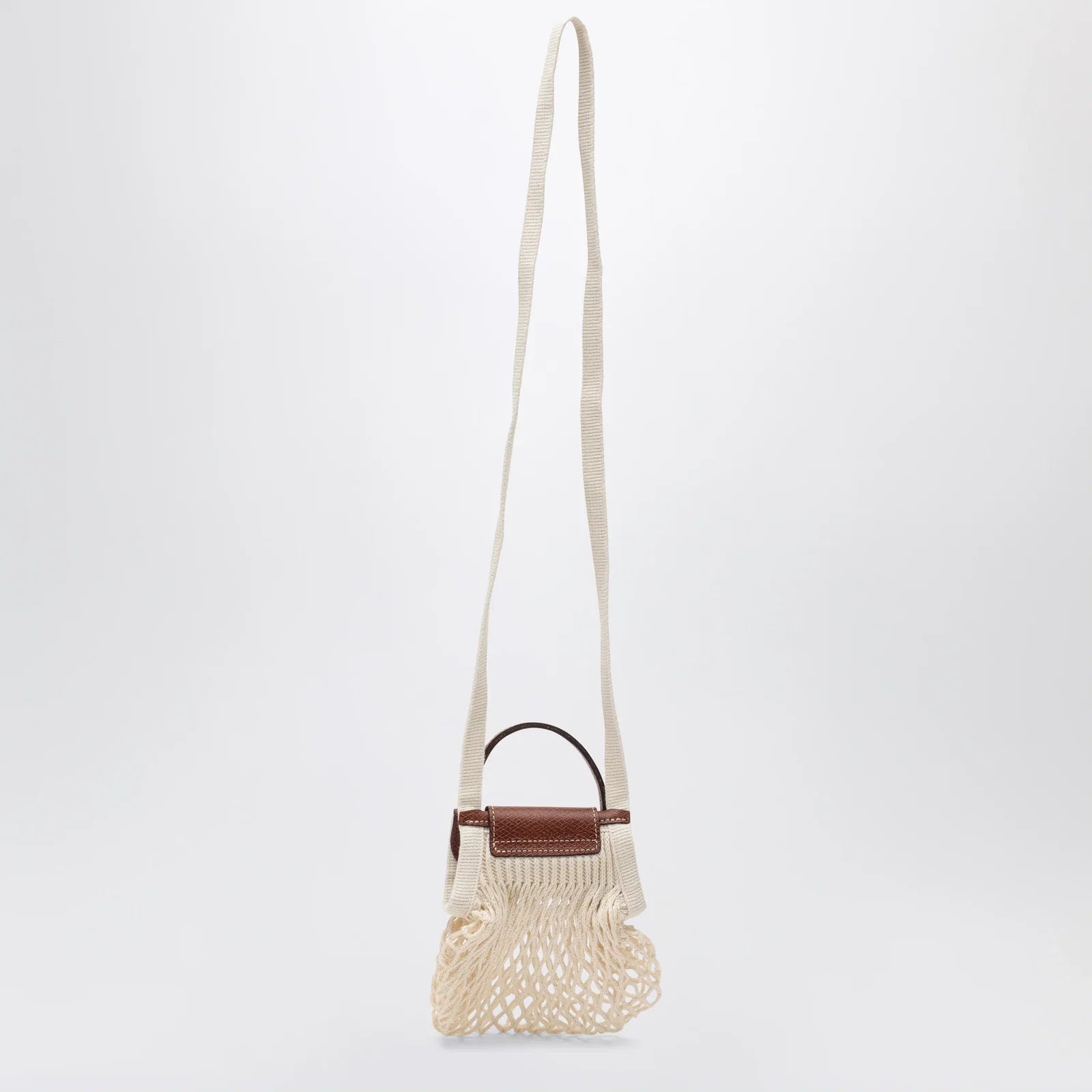 Longchamp Ecru Le Pliage Filet XS bag