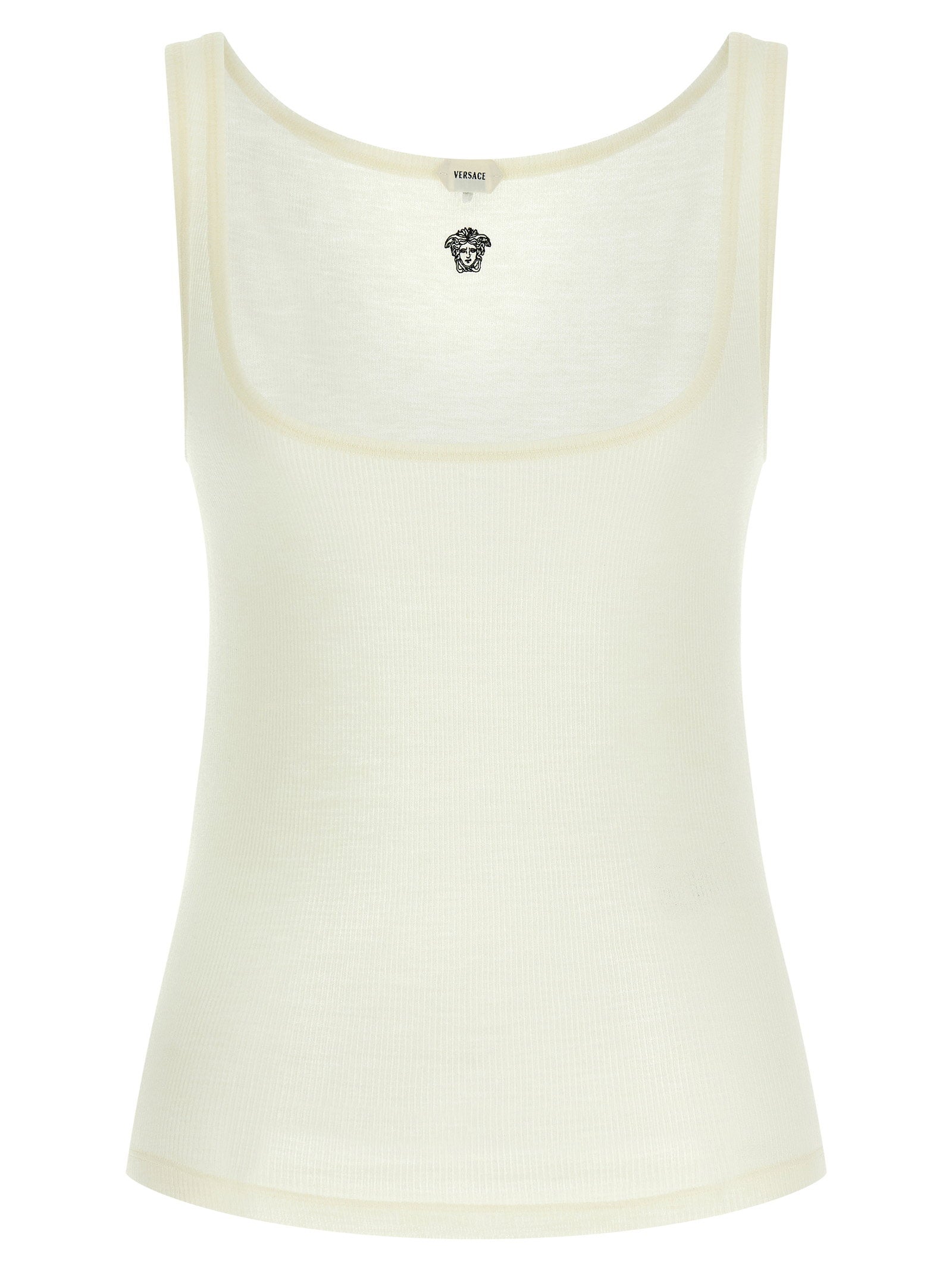 Versace La Medusa Embroidery Top