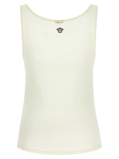 Versace La Medusa Embroidery Top