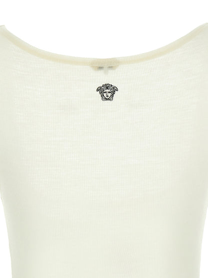 Versace La Medusa Embroidery Top