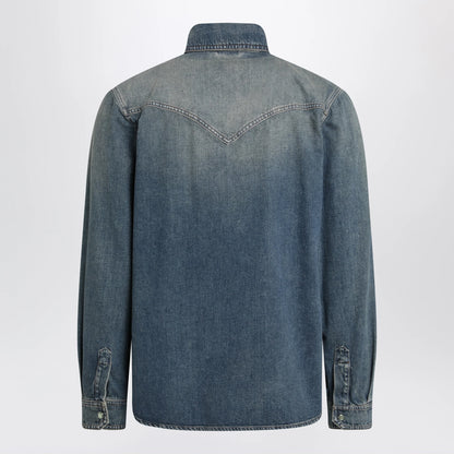 Versace Vintage blue denim shirt