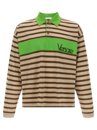 Versace Intarsia Polo Shirt