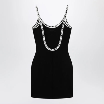 Versace Black stretch viscose mini dress