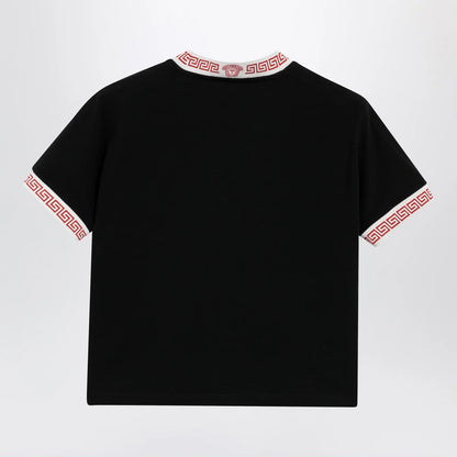 Versace Black stretch cotton jersey T-shirt