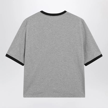 Versace Cotton Jersey T-Shirt with Printed Logo