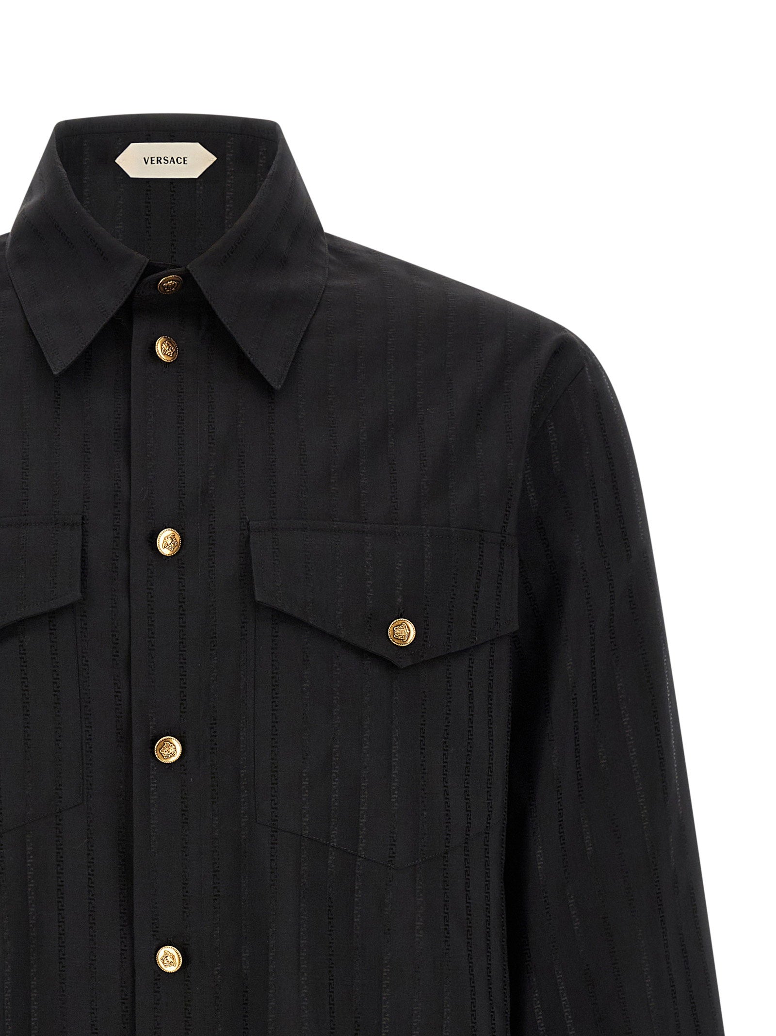 Versace Jacquard Silk Shirt