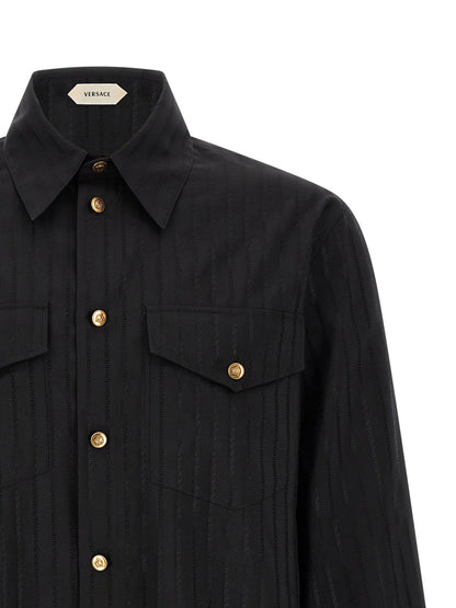 Versace Jacquard Silk Shirt