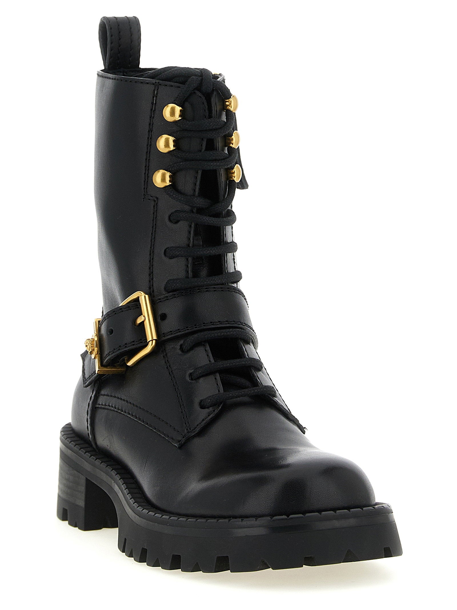 Versace Ankle Boots With Buckle