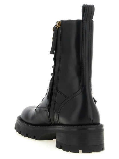 Versace Ankle Boots With Buckle