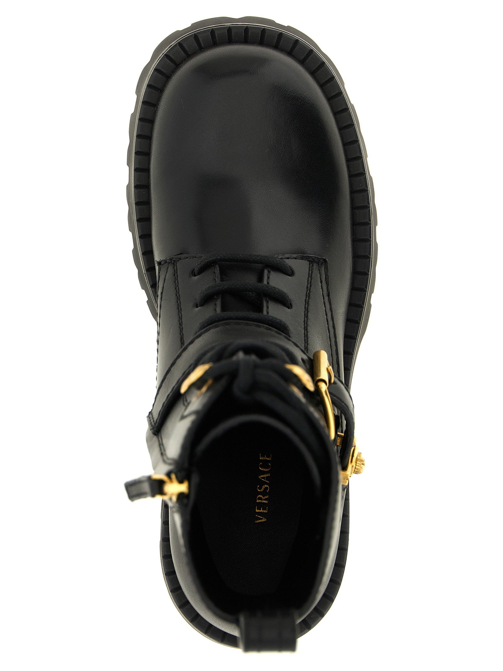 Versace Ankle Boots With Buckle