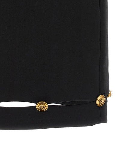 Versace Grain De Poudre Wool Skirt