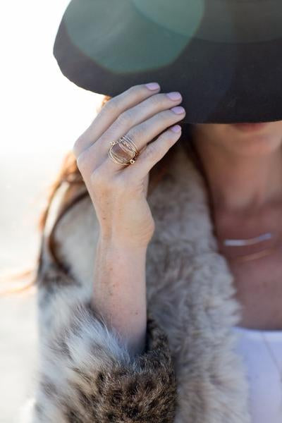 Torrey Ring with Smoky Quartz