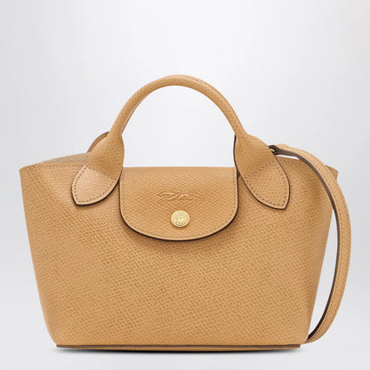 Longchamp XS Épure shopping bag in Dulce coloured leather