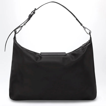 Longchamp Black XL Le Pliage Xtra leather hobo bag
