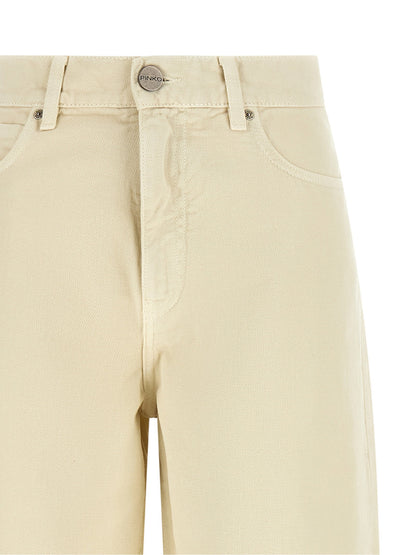 Pinko Love Birds Embroidery Jeans