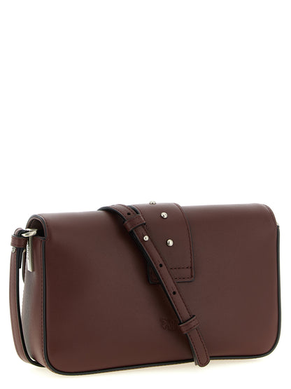 Pinko Mini Love Slouchy Shoulder Bag