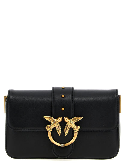 Pinko Mini Love Slouchy Shoulder Bag