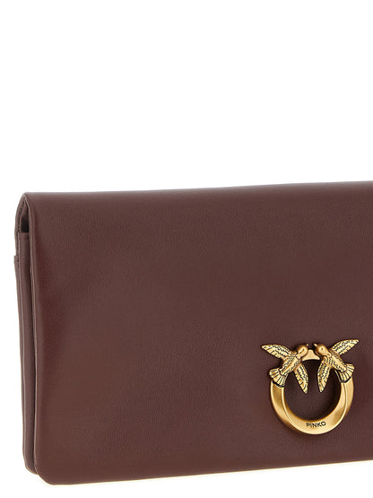 Pinko Medium Love Click Soft Horizontal Clutch Bag