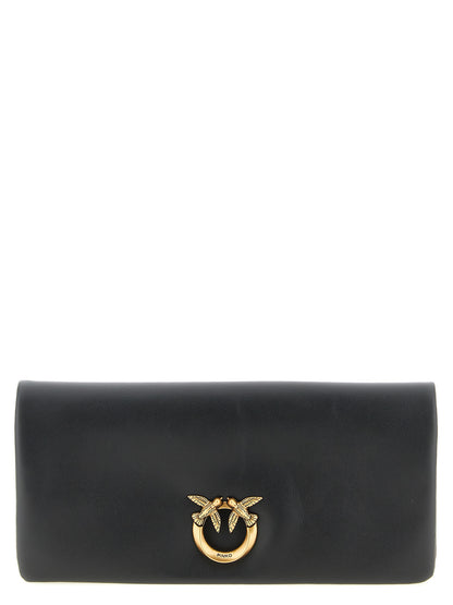 Pinko Medium Love Click Soft Horizontal Clutch Bag
