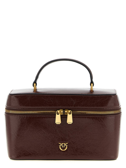 Pinko Crumpled Effect Leather Handbag