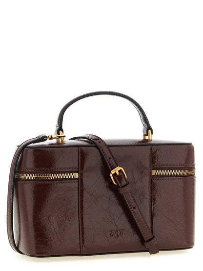 Pinko Crumpled Effect Leather Handbag