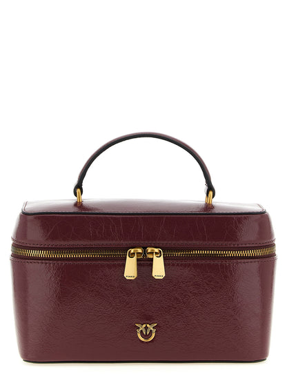 Pinko Crumpled Effect Leather Handbag