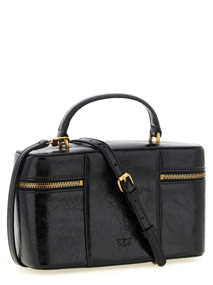 Pinko Crumpled Effect Leather Handbag