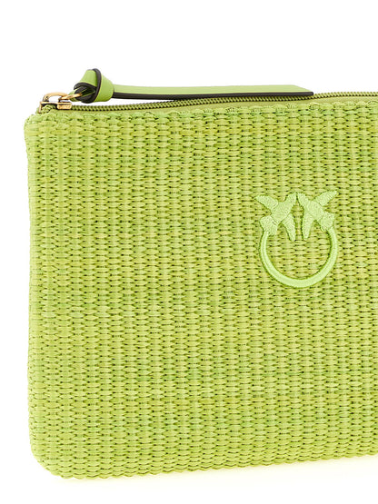 Pinko Raffia Clutch