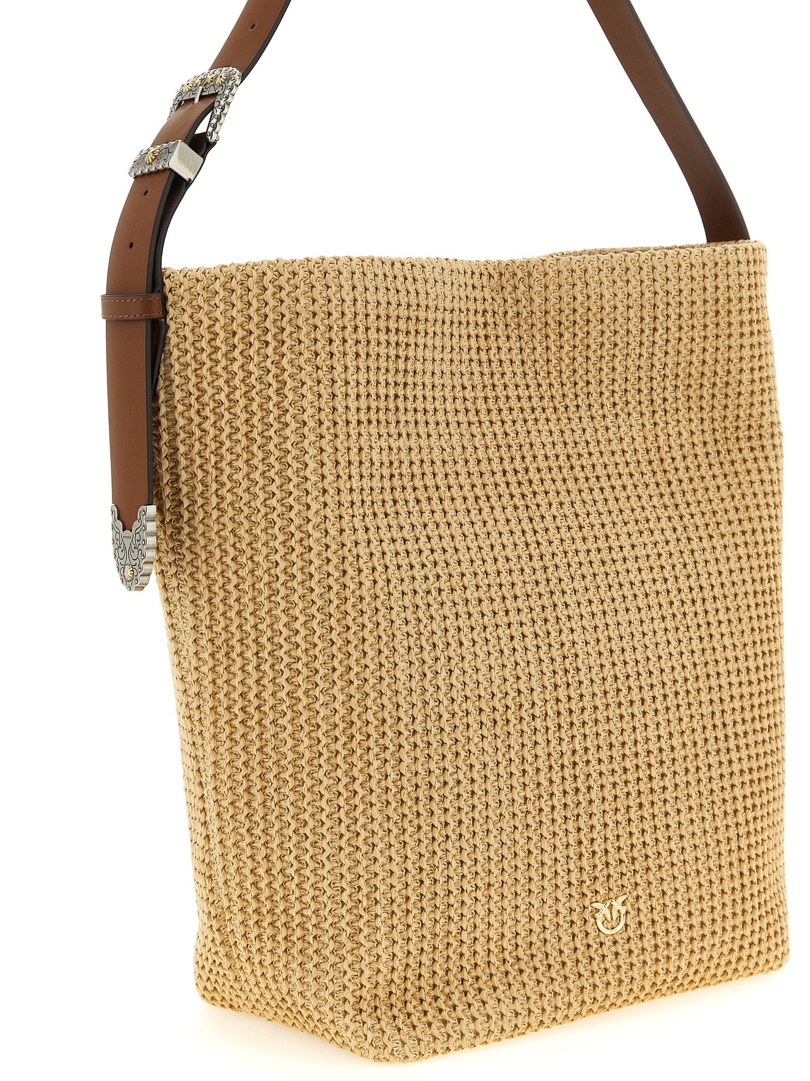 Pinko Raffia Bucket