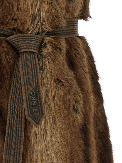 Pinko Galearis Faux Fur Vest
