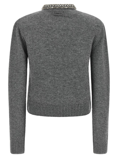 Pinko Jewel Collar Cardigan