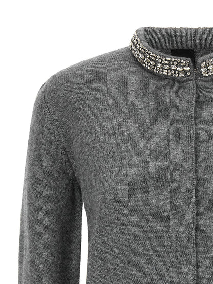 Pinko Jewel Collar Cardigan
