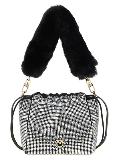 Pinko Rhinestone Bucket Bag