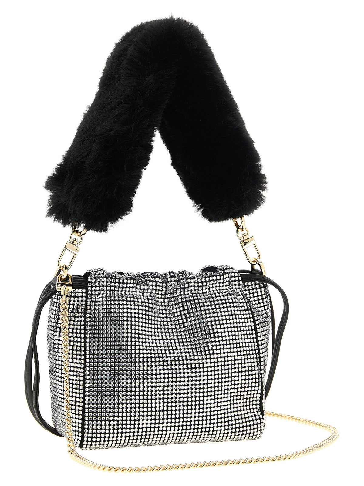 Pinko Rhinestone Bucket Bag
