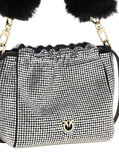Pinko Rhinestone Bucket Bag
