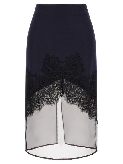 Bardazzi X Pinko Blue Botticino Skirt