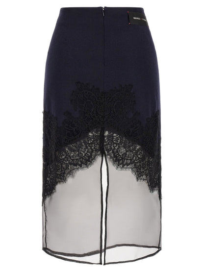 Bardazzi X Pinko Blue Botticino Skirt