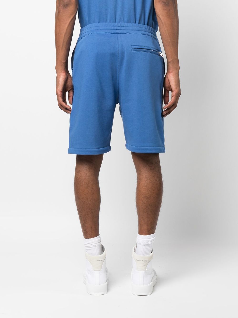 Alexander McQueen logo-tape jersey shorts