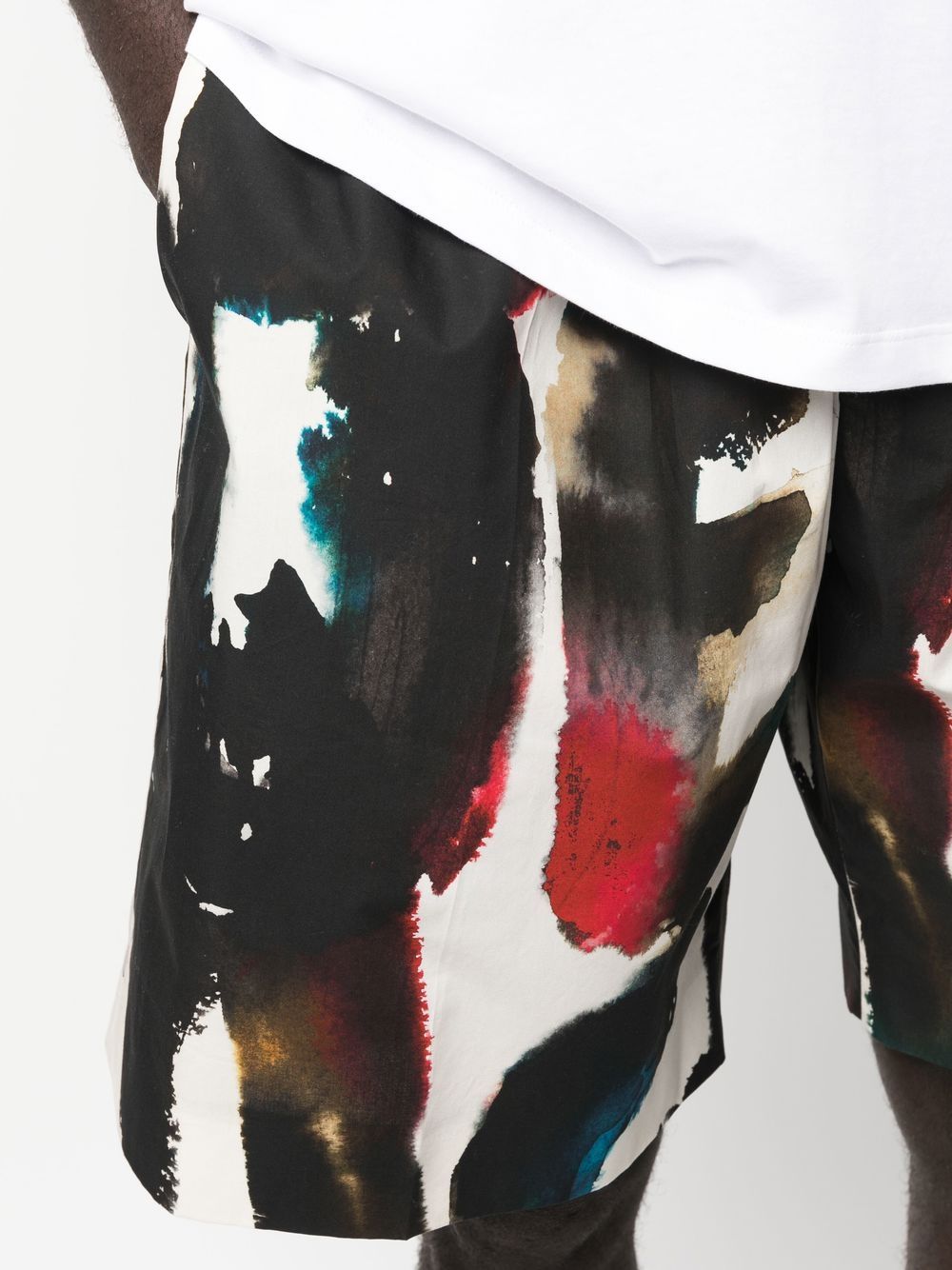 Alexander McQueen Straight Print Shorts